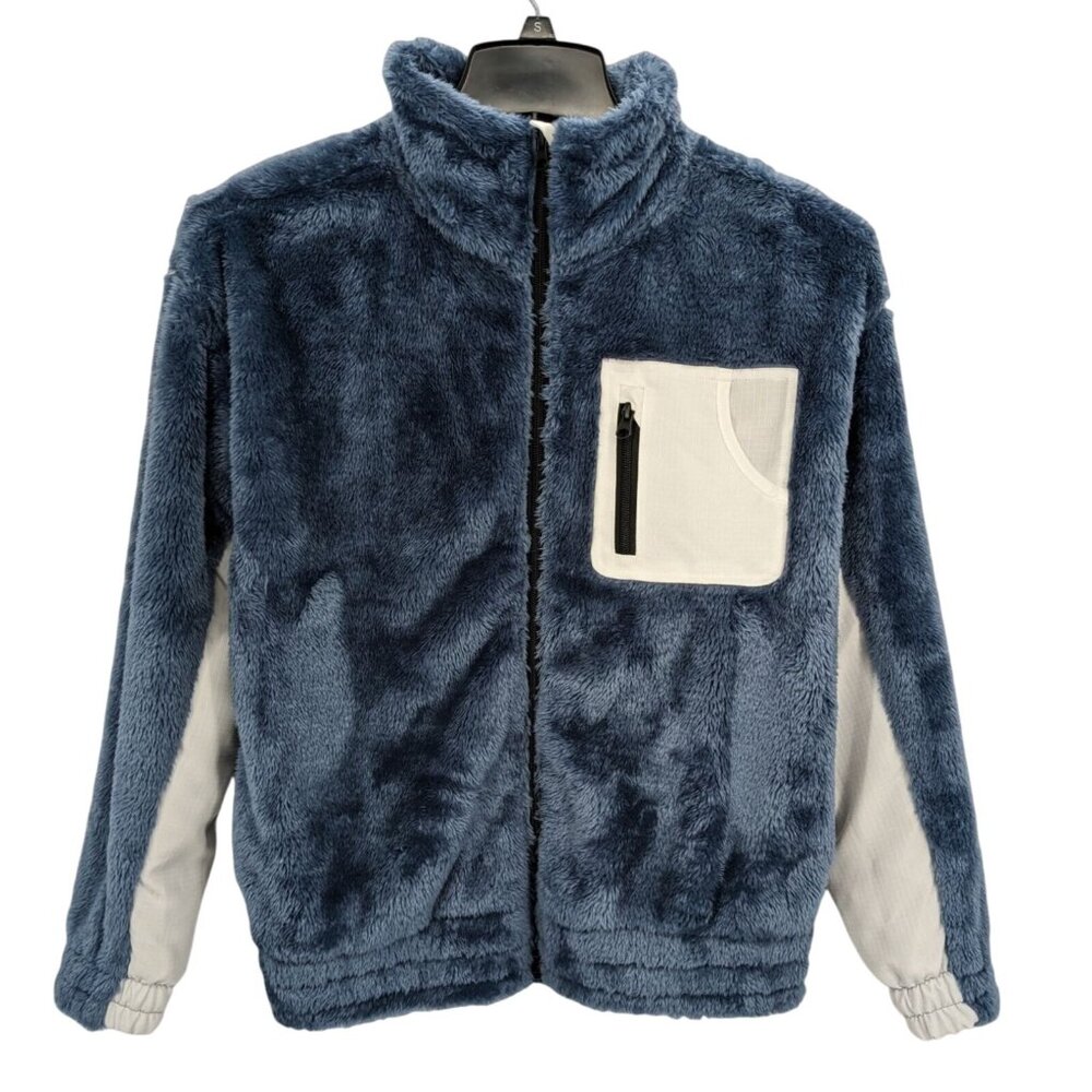 Laird Sherpa Fleece Zip Up Jacket Women Size S Colorblock Outdoor Gorpcore Cozy
